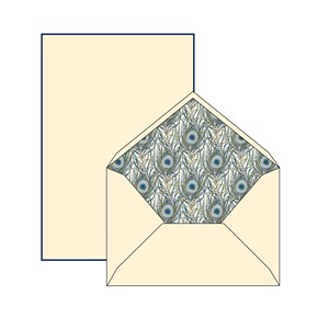 Brevpapir "Peacock" 10/10, 16 x 21,5 cm