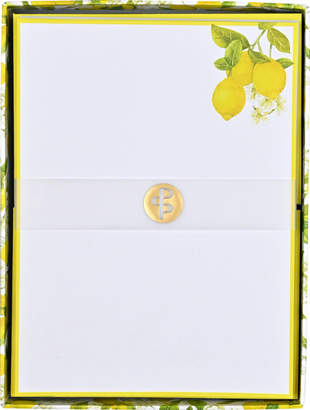 Brevpapir "Amalfi Lemons" 30 ark/24 konvolutter