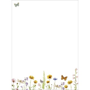 Brevpapir "Wildflower Garden" 30 ark/24 konvolutter