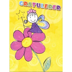 Enkle kort, Jente på blomst
