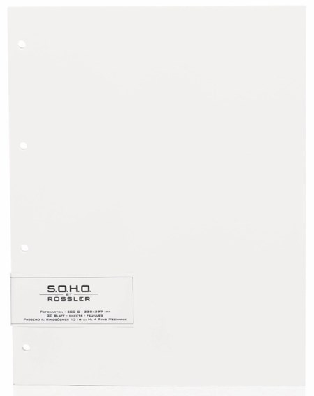 Fotokartong "White", 20 ark, 230 x 297 mm, 300 gram