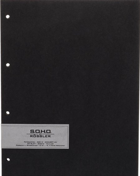 Fotokartong "Black", 20 ark, 230 x 297 mm, 300 gram
