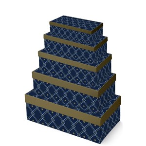 "Geometric Male" Rektangulært eskesett (5)