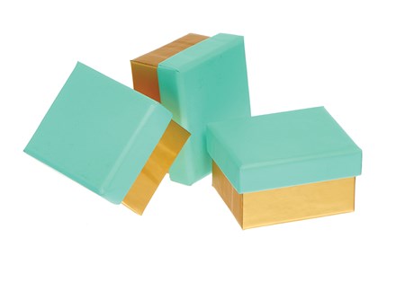 "Aqua/Gold", Mini Box