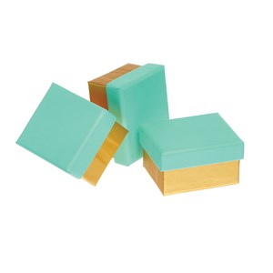 "Aqua/Gold", Mini Box