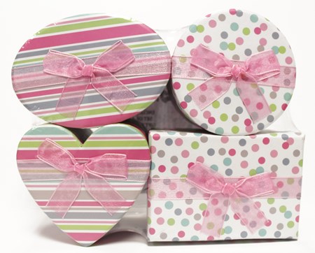 "Pastel" Gaveesker 4 assorterte