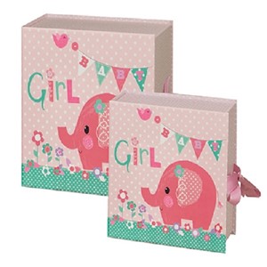 "Pink Elephant" Keepsake Box (2)