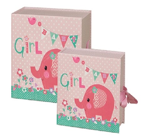 "Pink Elephant" Keepsake Box (2)