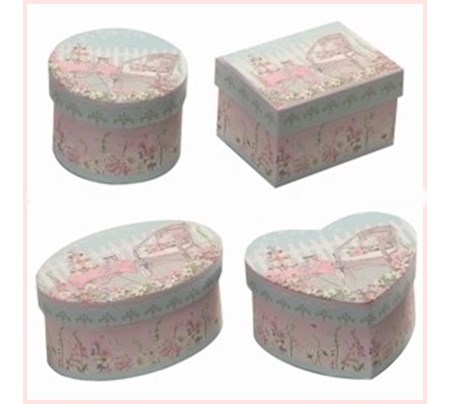 "English Garden Tea Party" Gaveesker 4 assorterte