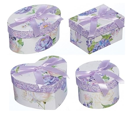 "Lilac Bouquet" Gaveesker 4 assorterte