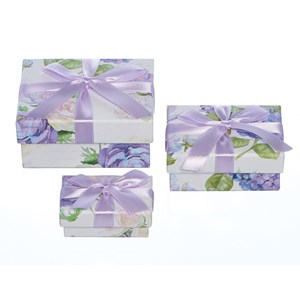 "Lilac Bouquet" Eskesett rektangulært (3)