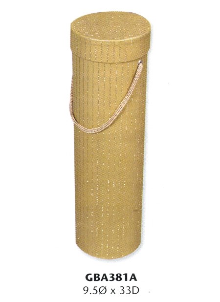 "Gold Floral & Stripe Glitter", Flaskeboks