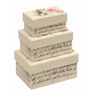 "Stamp/Flower" Gaveesker rektangulære (3)