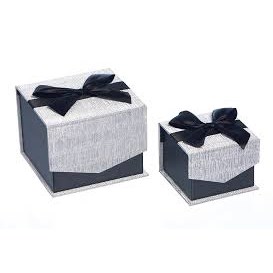 "Silver Mini Star" Eskesett kvadratisk m/magnet (2)