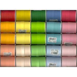 Gavebånd, "Pastel Ribbon Matt", 10m x 10mm, ass (25)