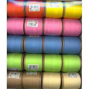 Gavebånd, "Kraft Pastel Matt", 10m x 10mm, ass (20)