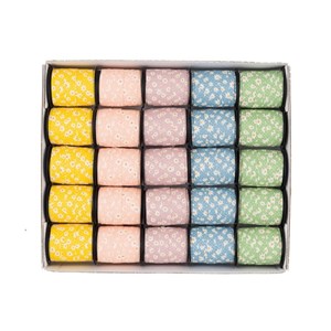 Gavebånd ECO"Prestekrager Pastel ass." 10 mm x 10 meter (25)