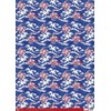 Giftwrap "Waves furnishing fabrics" 696 x 500mm (25)