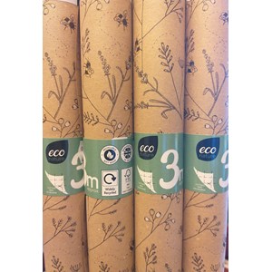 Gavepapir "Bumble Bee Floral" 3 meter (20)