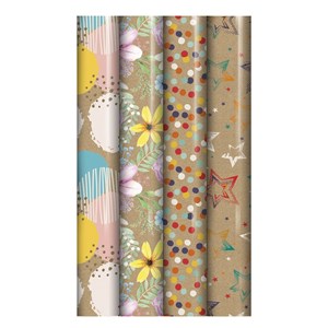 Gavepapir "Kraft" 3 meter (49)