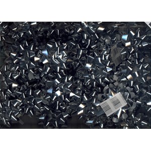Rosett, "Metallic", Sølv, 85 mm i diameter, 48 stk i esken