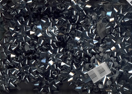 Rosett, "Metallic", Sølv, 85 mm i diameter, 48 stk i esken
