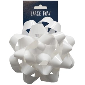 "White" Stor rosett, 15 cm (pakning 12 stk)