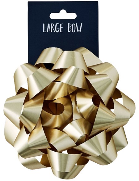 "Gold" Stor rosett, 15 cm (pakning 12 stk)