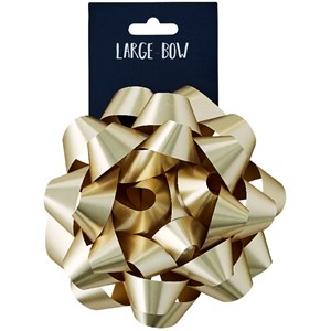 "Gold" Stor rosett, 15 cm (pakning 12 stk)