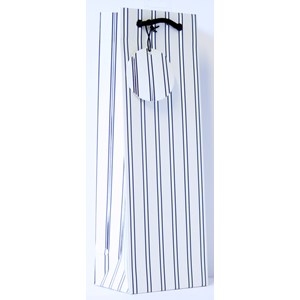 "Chic Stripe", Flaskepose hvit
