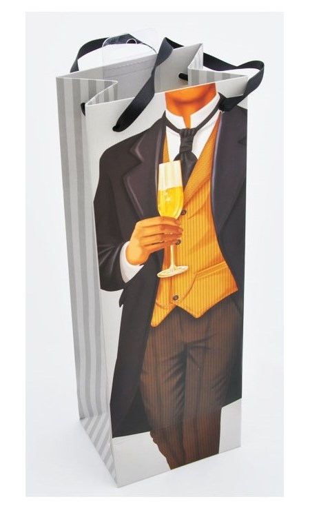 "Man in a Tux" Flaskepose