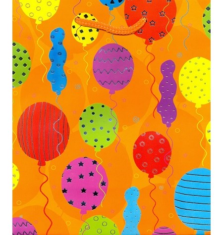 "Balloon & Presents" Gavepose medium, 2 ass
