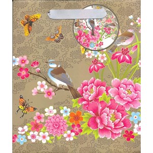 "Coffee Flower & Bird" Gavepose medium