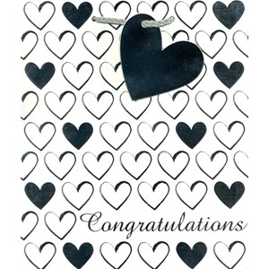 "Hearts" Gavepose medium