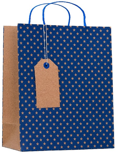 "Kraft Navy Star" Gavepose medium