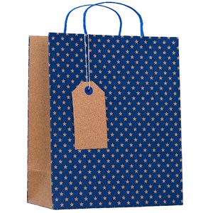 "Kraft Navy Star" Gavepose medium