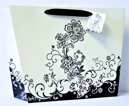 "Black Floral Vase" Gavepose shopper