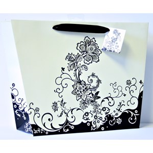 "Black Floral Vase" Gavepose shopper