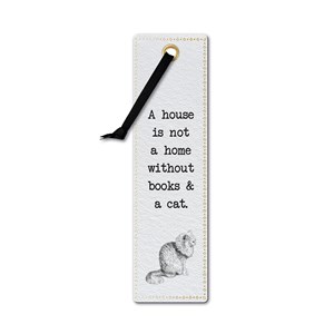 Literary Bookmarks - "Books & Aa Cat"