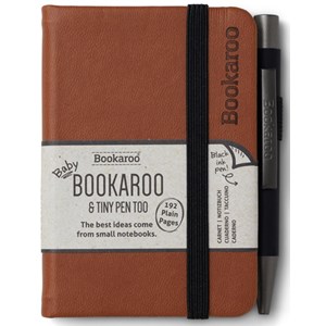 "Bookaroo - A7 Baby Notebook & Pen - Brown"