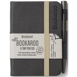 "Bookaroo - A7 Baby Notebook & Pen - Charcoal"