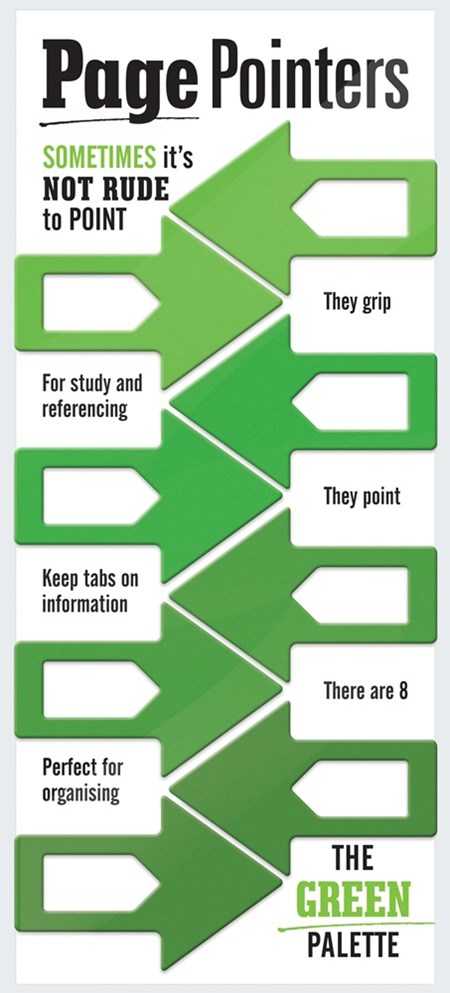 "Page Pointers - Green"