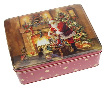 "Cosy Christmas" Rektangulær metallboks