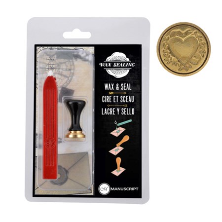 "Ceramic Mini Seals HEART" Stempel med lakksegl