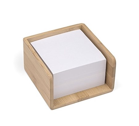 Bambus, memo-blokk m/holder