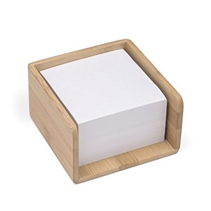 Bambus, memo-blokk m/holder