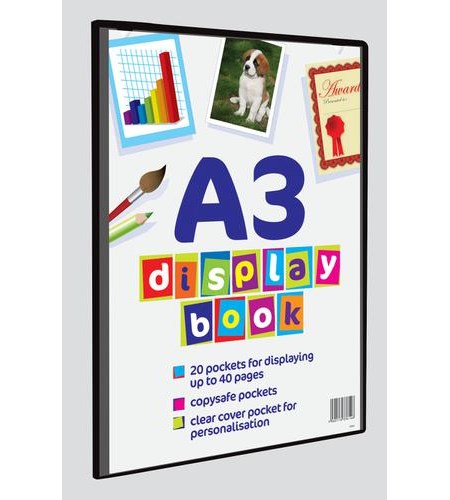 "A3 Display Book" 20 lommer