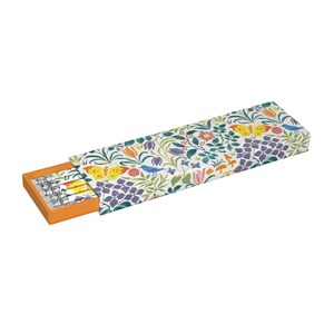 "Spring Flowers", Pencil Box, 6 Eraser-tipped