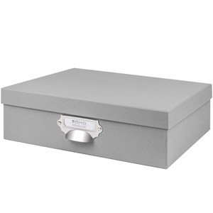 Oppbevaringseske m/lokk A4 "SOHO Stone"