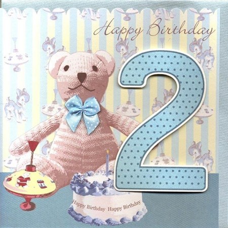 Tallkort, 2 år, Gutt